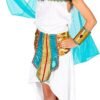 REGINA EGIZIANA (vestito, collare con velo e braccialetti, cintura, copricapo) 11/13 ANNI