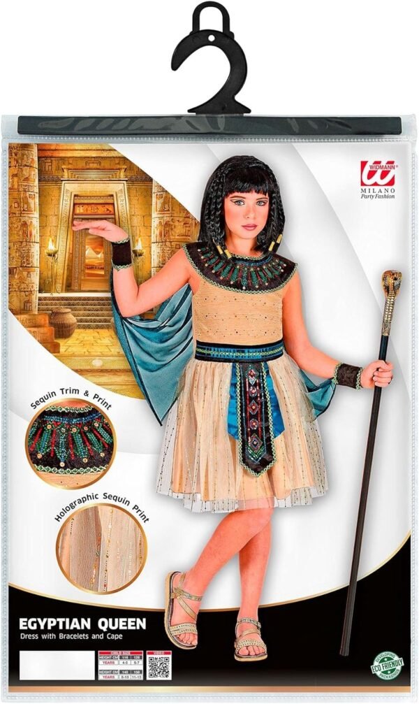 "REGINA EGIZIANA" (vestito con braccialetti e mantello)
