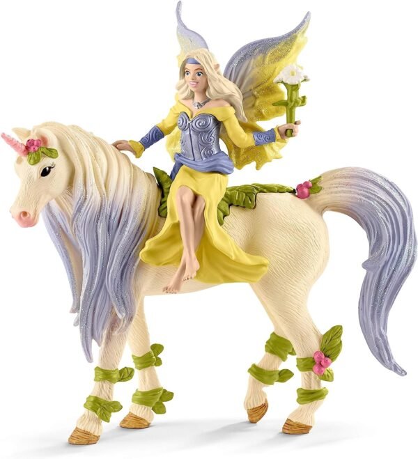 Sera con unicorno dai fiori
