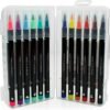 Set 12 pennarelli punta penn. - brush markers - multicolor