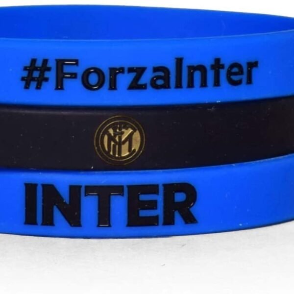 SET BRACCIALETTI IN SILICONE INTER
