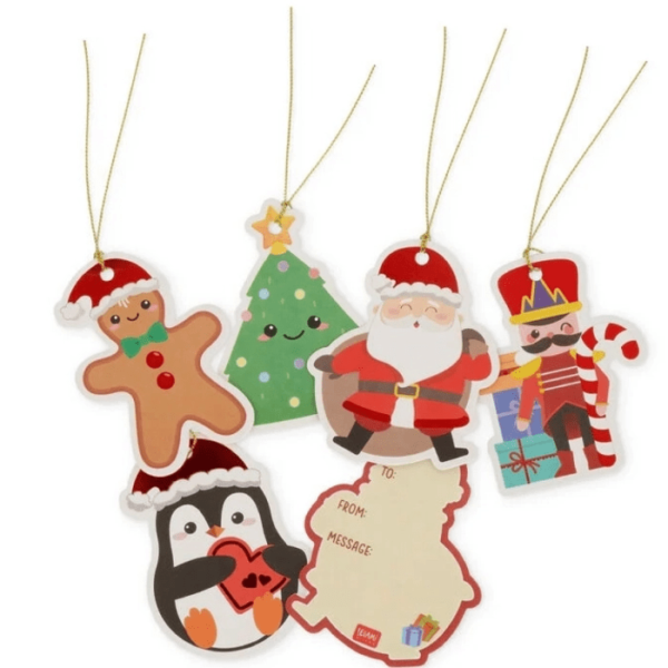 SET DI 10 ETICHETTE CHIUDIPACC -
GIFT TAGS