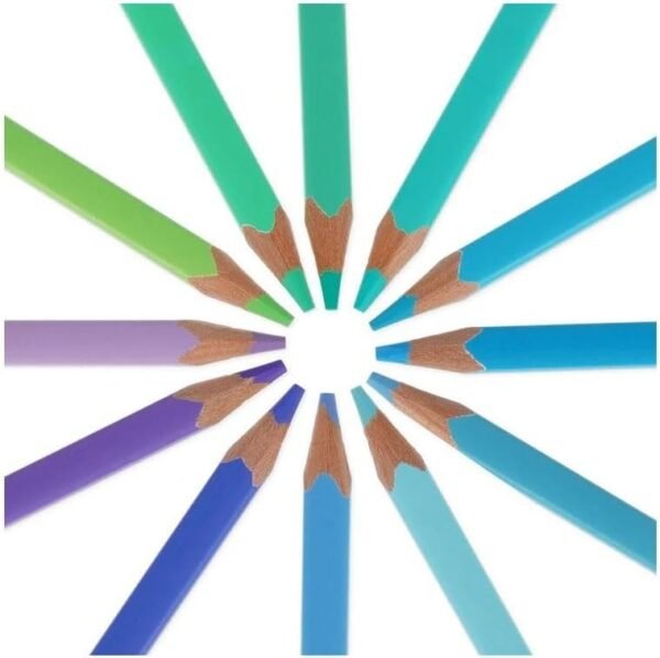 Set di 12 matite colorate - live colourfully - cyan