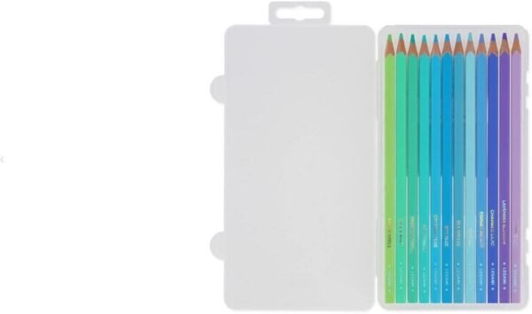 Set di 12 matite colorate - live colourfully - cyan