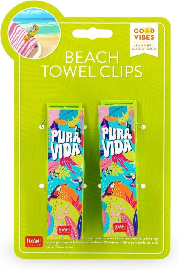 SET DI 2 MOLLETTE FERMA
TELO M - BEACH TOWEL
CLIPS - PURA VIDA