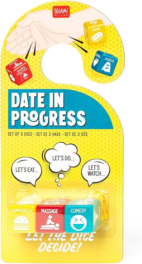Set di 3 dadi - date in progress