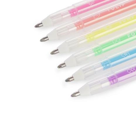 Set di 6 mini penne gel - spring is in the air - pastel colours