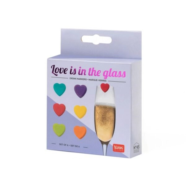 SET DI 6 SEGNABICCHIERI -
LOVE IS IN THE GLASS