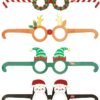SET DI 8 OCCHIALI NATALIZI IN -
HOLIDAY PAPER EYEGLASSES