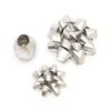SET DI DUE FIOCCHI E UN NASTRO -
BOWS & RIBBON SET - SILVER