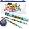 SET STATIONERY SUPERMARIO (2 MATITE, 1 RIGHELLO,1 TEMPERINO)