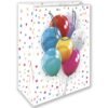 SHOPPER PALLONCINI E STELLE f.to 26x32+12 L
