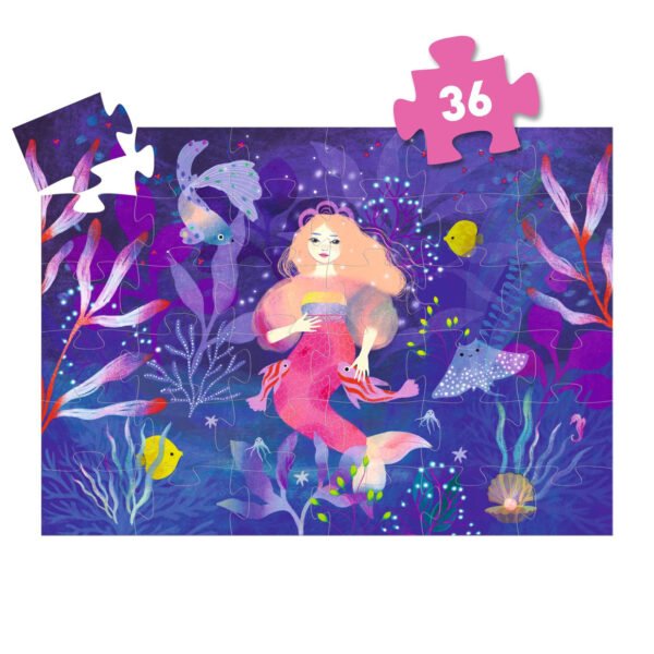 SILHOUETTE PUZZLE - Ella, the mermaid - 36 pcs