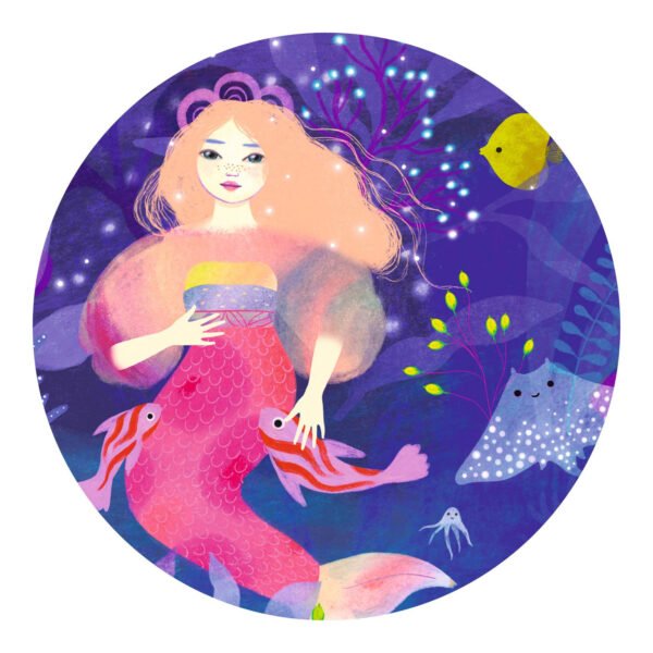 SILHOUETTE PUZZLE - Ella, the mermaid - 36 pcs