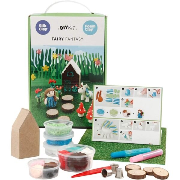 Silk Clay Diy Kit theme set Fairies 16-piece