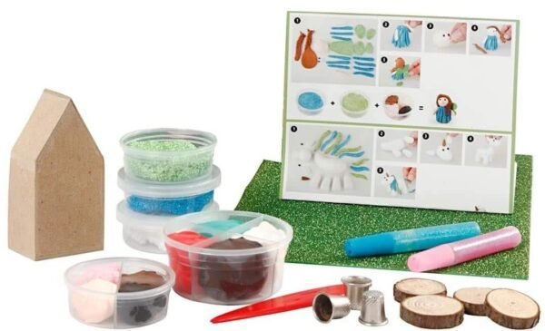 Silk Clay Diy Kit theme set Fairies 16-piece