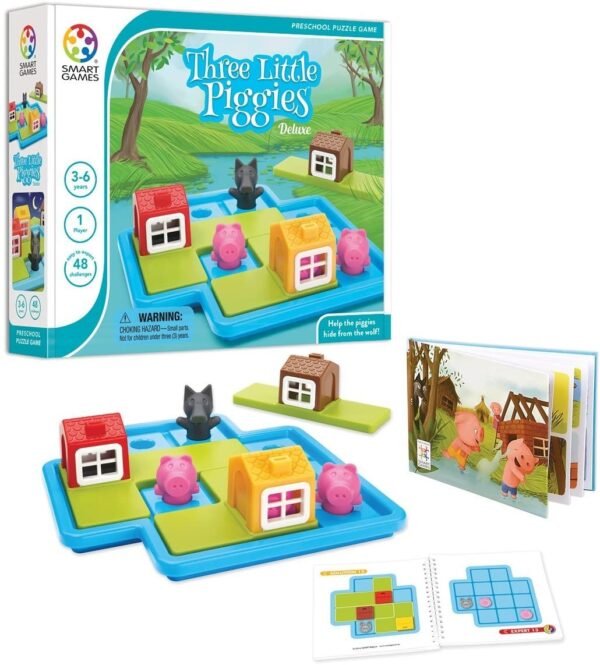 Smart Games - I Tre Piccoli Porcellini (con libro della fiaba incluso) - Italian Version