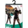 Soldato ninja (casacca con cappuccio e lacci, pantaloni con lacci, c..