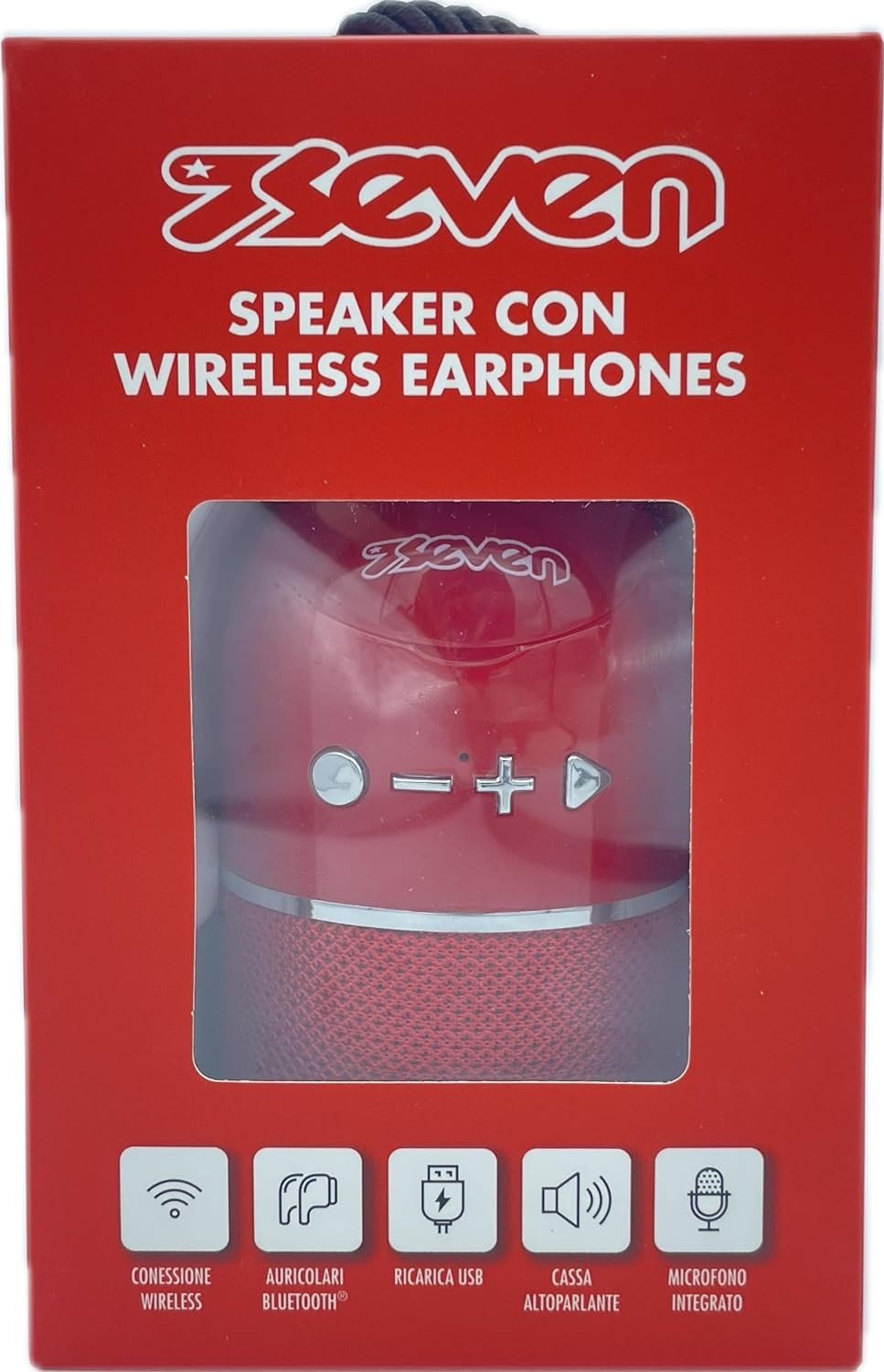 SPEAKER CON EARPHONES WIRELESS SEVEN - immagine 3