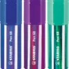 STABILO Pen 68 Big Pen Box, astuccio in plastica in 3 varianti da 20 colori ass.