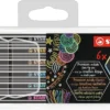 STABILO Pen 68 metallic astuccio in plastica da 6 colori ass