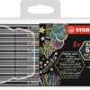 Stabilo pen 68 metallic astuccio in plastica da 8 colori ass