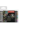 Stabilo pen 68 metallic astuccio in plastica da 8 colori ass