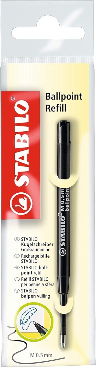 STABILO refill nero per penna a sfera