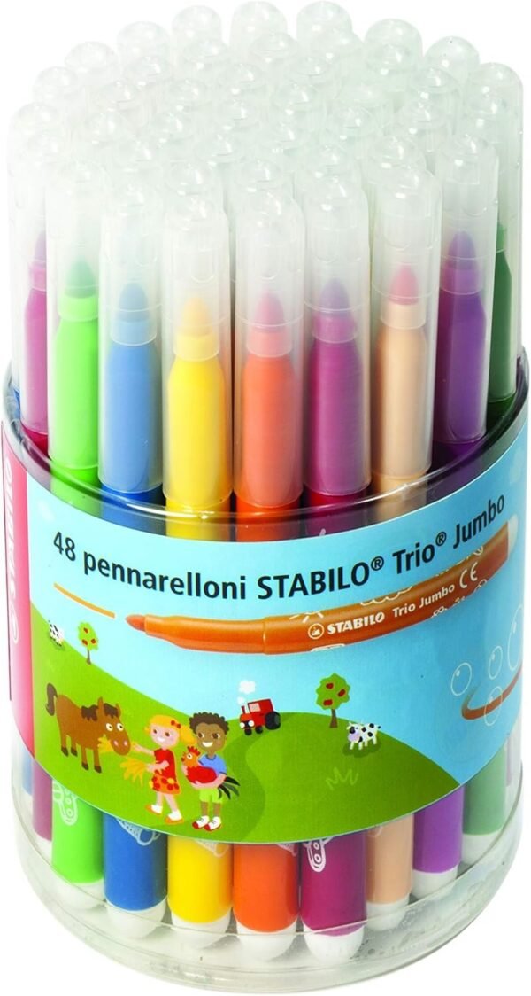 Stabilo trio jumbo barattolo 48 pezzi unico codice ean