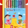 STABILO Trio thick astuccio in cartone da 12 colori ass.+ temperino