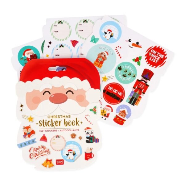 STICKER BOOK - SET DI 150+ STICKERS NATALIZI - SANTA CLAUS