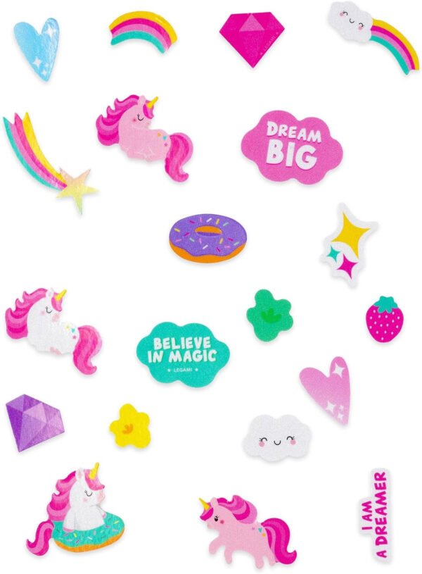 Stickers riflettenti bicicl. - ride with style - unicorn