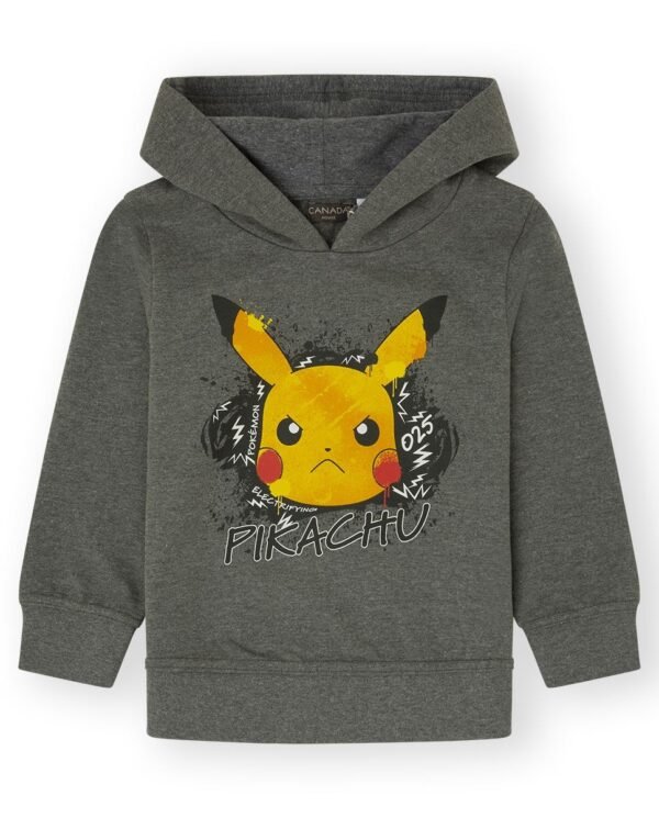 SUDADERA PIKACHU - GRIS MEDIO -    6Y - 1