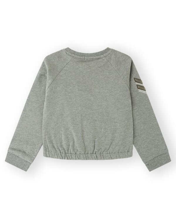 SUDADERA RUFFLE - GRIS OSCUR -   10Y - 1