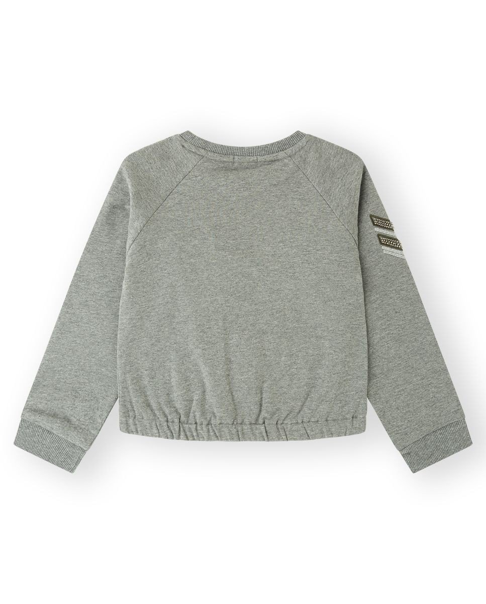 SUDADERA RUFFLE - GRIS OSCUR - 10Y - 1 - immagine 2