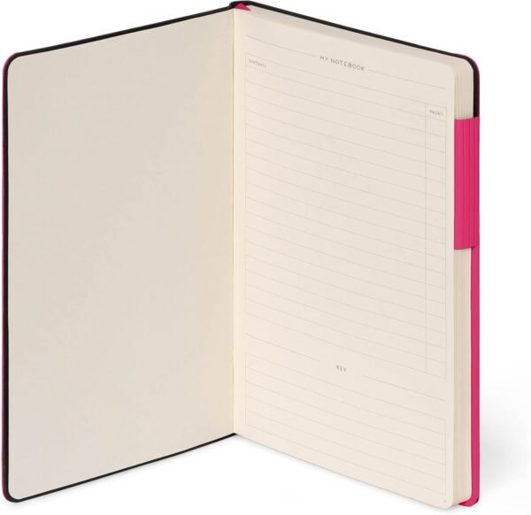 Taccuino a righe - my notebook - large - raspberry
