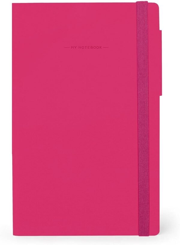 Taccuino a righe - my notebook - large - raspberry