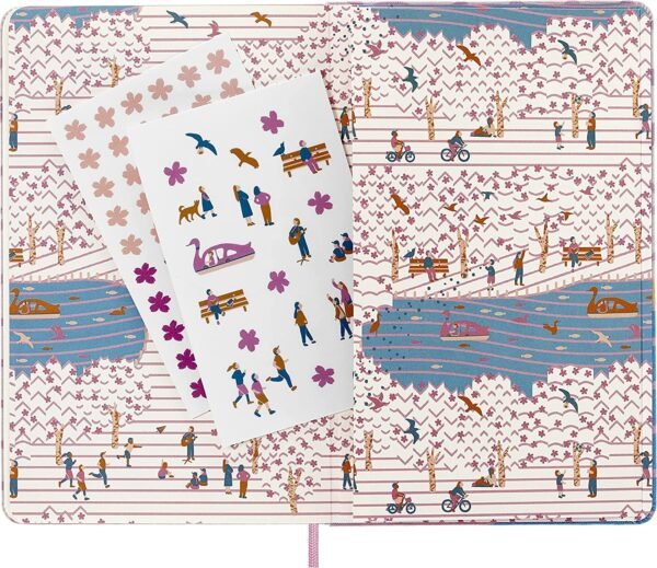 TACCUINO LG SAKURA P.BIANCHE PANCHINA MOLESKINE