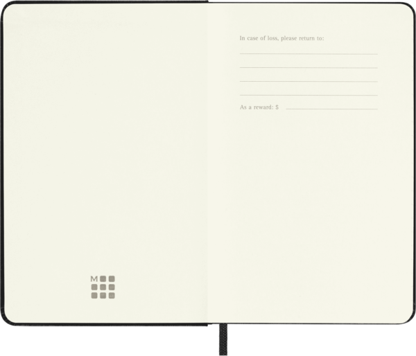 TACCUINO MED.C.RIGIDA RIGHE NERO MOLESKINE