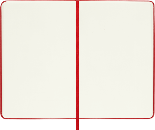 TACCUINO PK C.RIG.P.BIANCA ROSSO MOLESKINE
