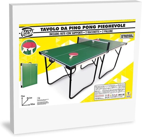 TAVOLO DA PING PONG PIEGHEVOLE 86.5*182*75CM