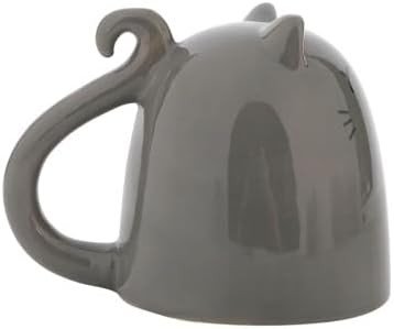 TAZZA IN CERAMICA UP & DOWN GREY CAT