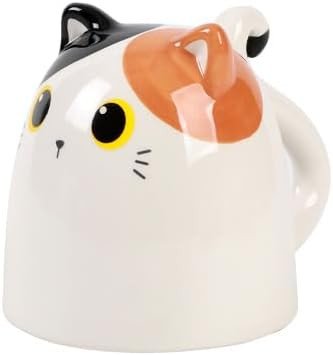 TAZZA IN CERAMICA UP & DOWN ORANGE CAT