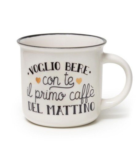 TAZZA IN PORC. NEW BONE CHINA - CUP-PUCCINO - PRIMO CAFF&Egrave;