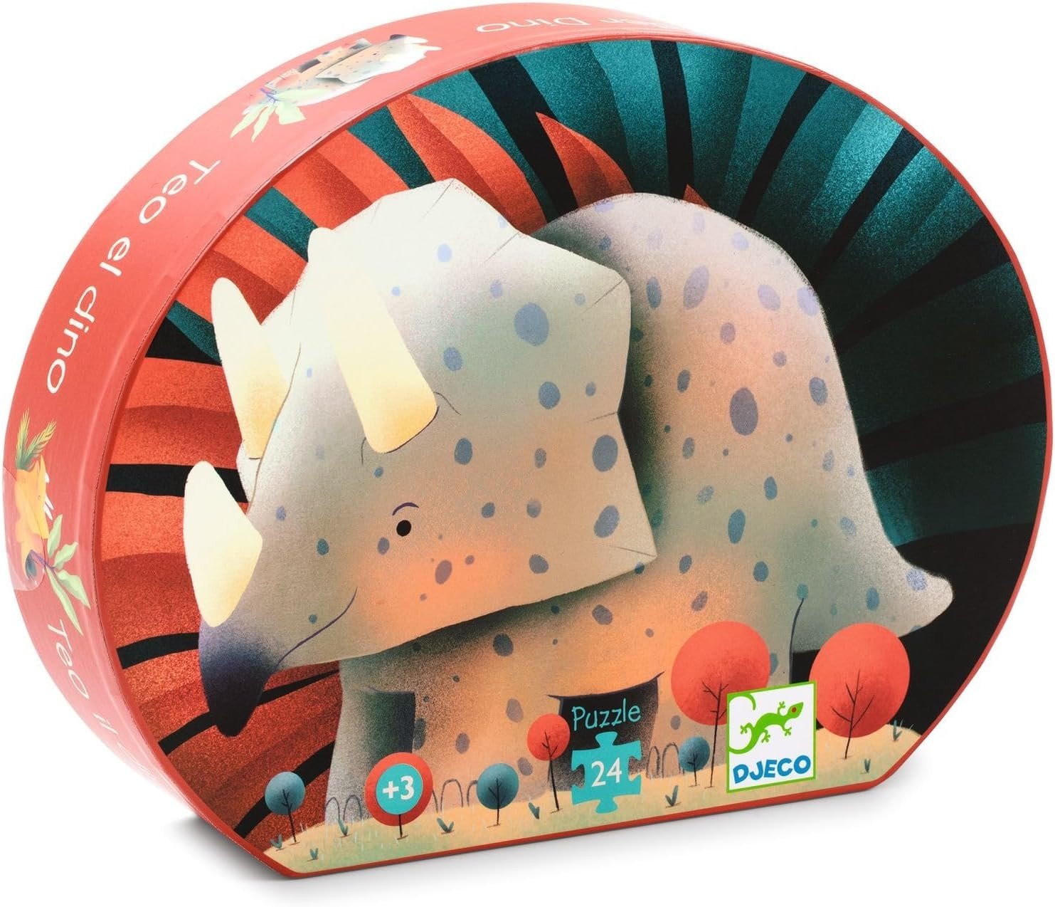 SILHOUETTE PUZZLE - Teo the dino - 24 pcs