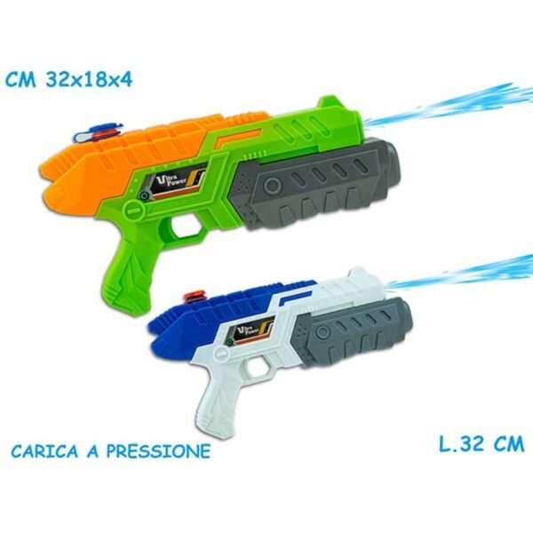 TEO'S - PISTOLA AD ACQUA A PRESSIONE 2 COL 32 CM