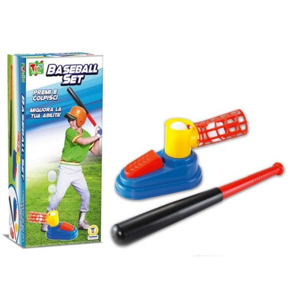 TEO'S - SET BASEBALL C/LANCIATORE MAZZA E PALLINE