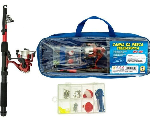 TEOSPORT - CANNA DA PESCA TELESC. C/MULINEL. 210CM