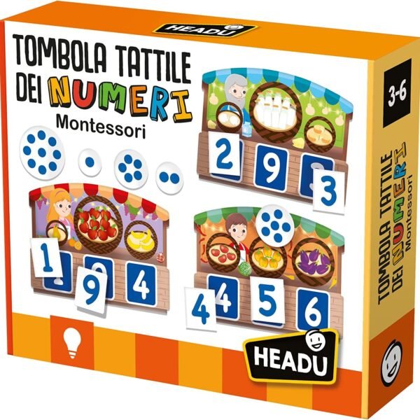 Tombola Tattile dei Numeri Montessori