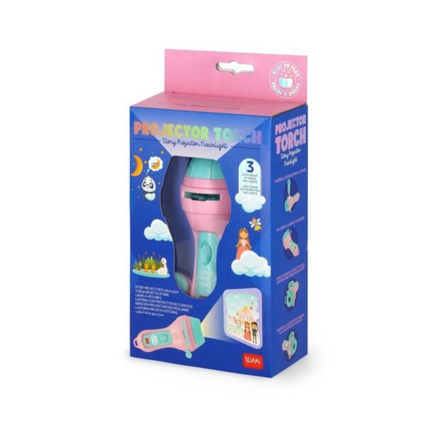 Torcia proietta storie - projector torch - pink